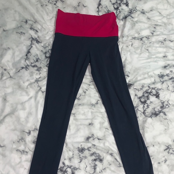 Leggings Dark Navy with pink waistband Hollister - Picture 3 of 5